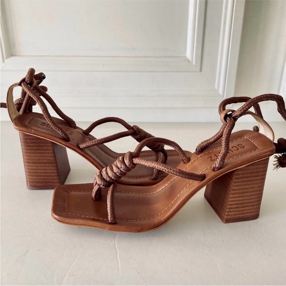 Schutz Anthropologe Angieh Brown Rope
Strappy Heels Size 8